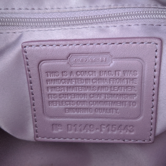 Coach Ashley Signature Sateen Satchel Bag - Picture 10 of 16